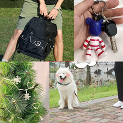 10pcs Heart Shaped Carabiner Key Chain for Outdoor Activities