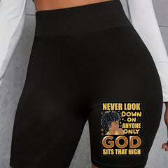 Summer High Waist Biker Shorts Yoga Casual Leggings