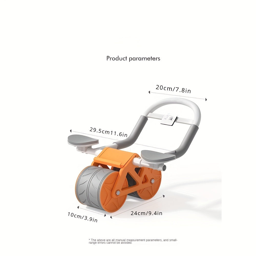 Auto Rebound Ab Wheel w/ Elbow Support for Abs & Core Strength Training