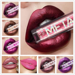 Metallic Glitter Lipstick Waterproof High Pigment Lip Gloss