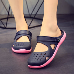 Women's Waterproof Cut-Out Flat Clogs