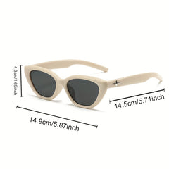 Y2K Cat Eye Sunglasses Retro Punk Star UV400 Sun Shades