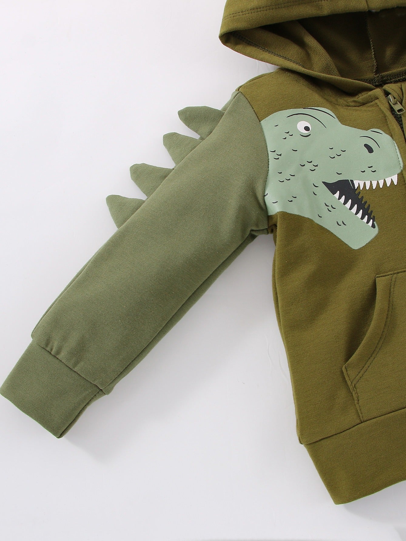 Dinosaur Print Long Sleeve Hoodie for Kids