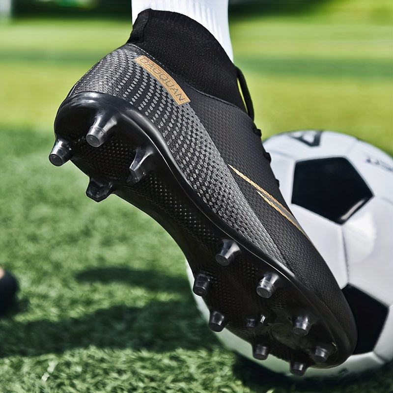 Men's High Top Non Slip AG Football Cleat Professional Outdoor Soccer Cleats