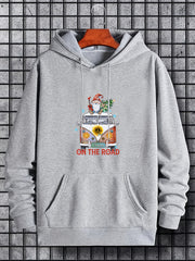 Christmas Style Van Print Hoodie Men Graphic Sweatshirt