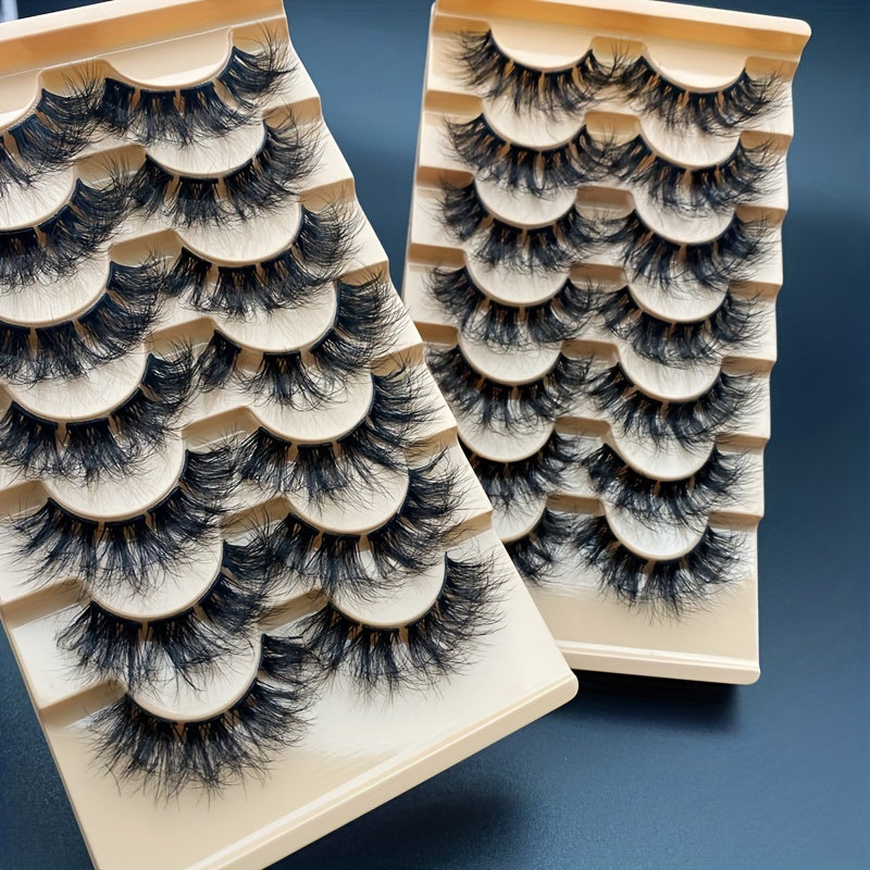 7pcs Segmented False Lashes Y2K DIY Individual Cluster Lashes