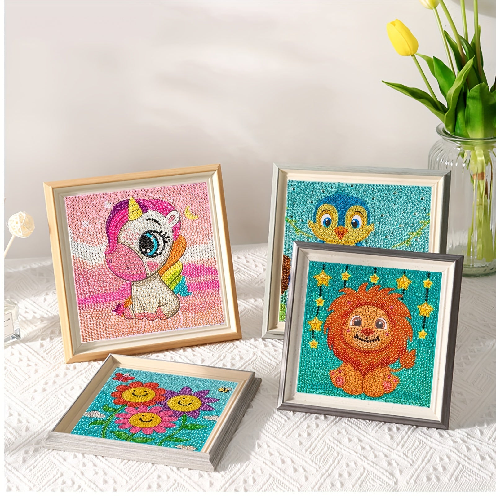 Full Diamond Art Set for Beginners DIY Gemstone Arts & Crafts Home Wall Decor