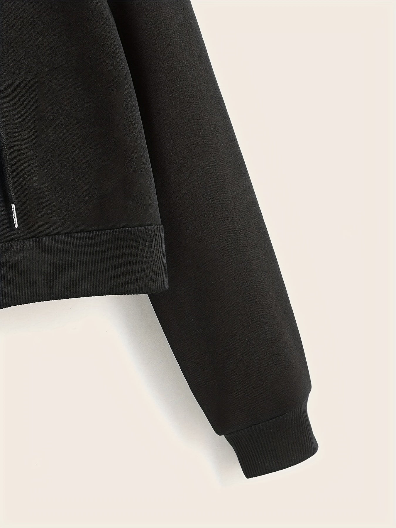Women's Solid Hooded Sports Sweatshirt Zipper Up Long Sleeve Hoodie