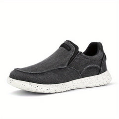 Men's Breathable Slip-On Canvas Loafer Shoes Lightweight Non-Slip