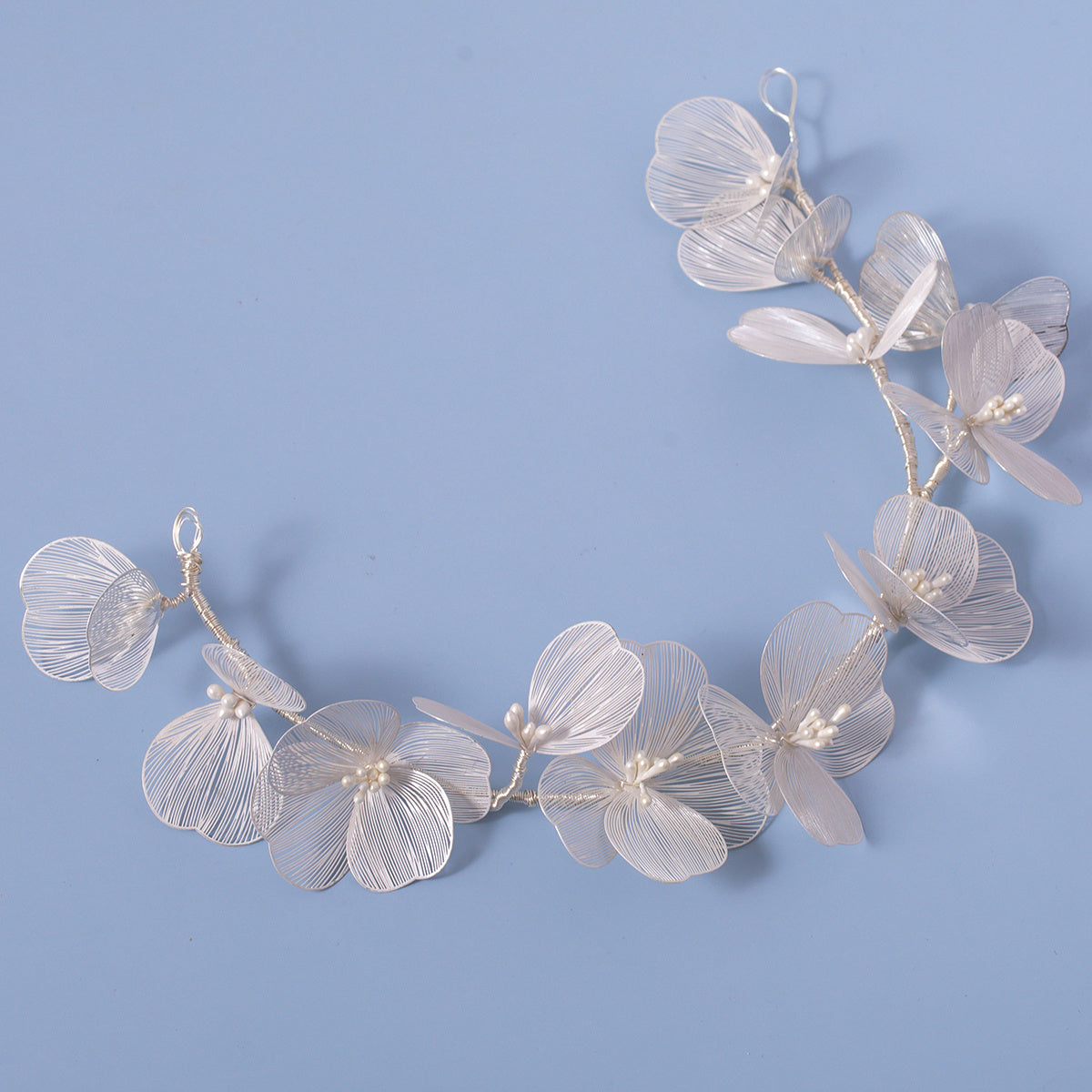 Floral Tiara Flower Headpiece Elf Headband Bridal Headpiece Fairy Wedding