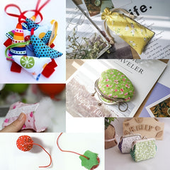7pcs Ditsy Floral Pattern Cotton Cloth for DIY Patchwork Doll Clothes