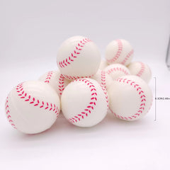 12pcs PU Foaming Sponge Ball Baseball Stretch Squeeze Toy Decompression