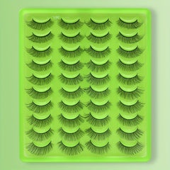 20 Pairs 3D Fiber False Eyelashes Multilayer Bushy Natural Long Lasting