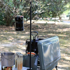 Portable Folding Lantern Stand Pole for Camping Fishing Picnic BBQ