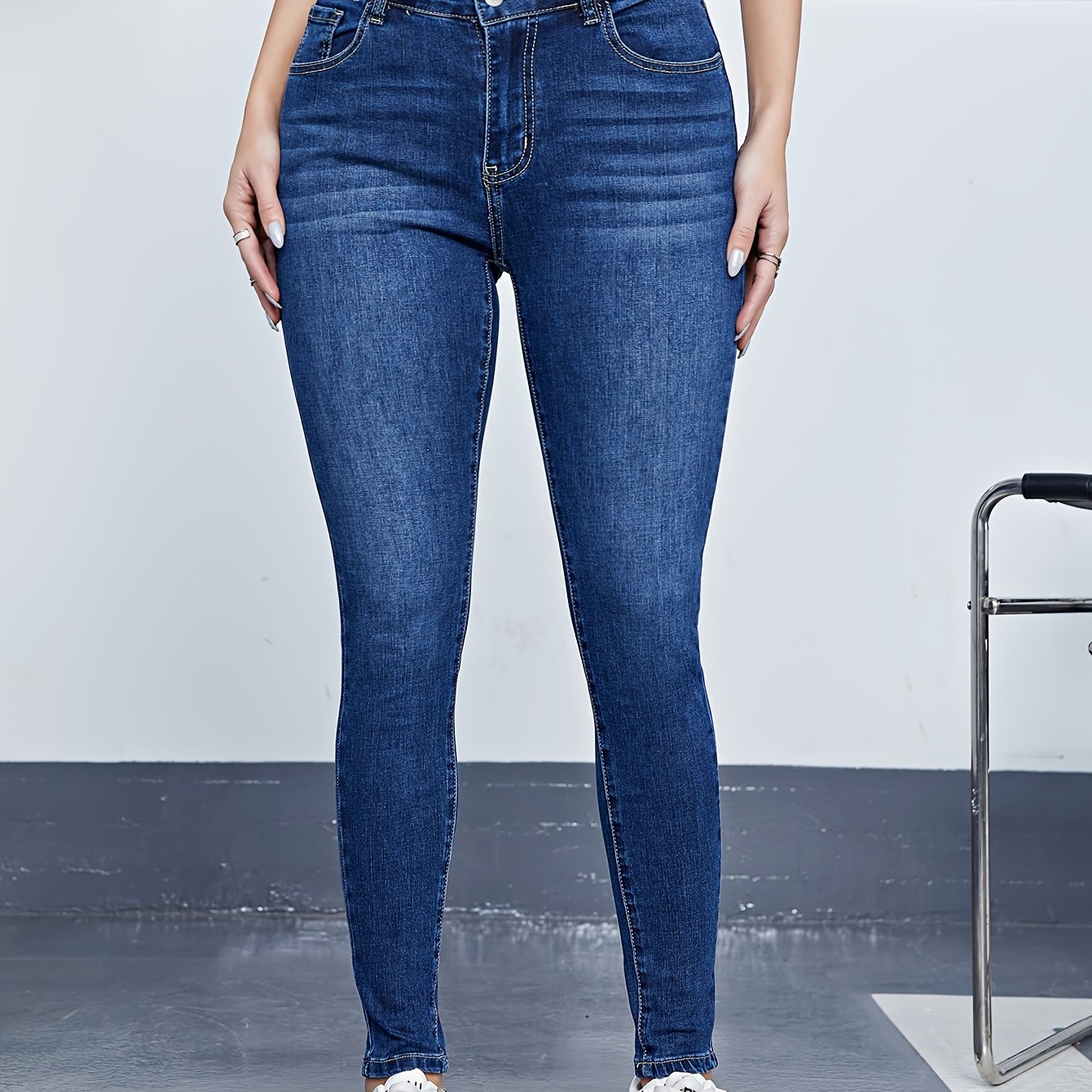 High Rise Skinny Jeans for Women