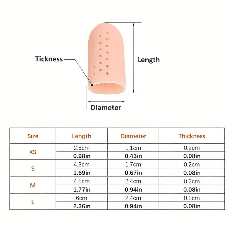 6 Pairs Big Toe Protector Anti Wear Silicone Protective Gear