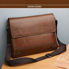 Men's Single Shoulder Bag Business Crossbody A4 Paper Travel Bag