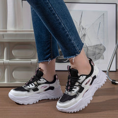 Thick Bottom Heighten Running Shoes Mesh Breathable Lightweight Sneakers