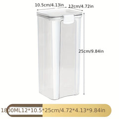 Transparent Food Storage Jars for Grains & Snacks