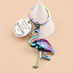 Colorful Flamingo Keychain For Men