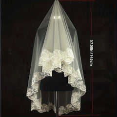 Bridal Veil With Comb Cape 1m Long Wedding Cloak Bride Shawl Tulle Cape