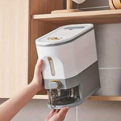 Large Capacity Clear Rice Bucket Airtight Storage Container