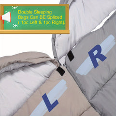 Thickened Comfort Sleeping Bag for Camping Hiking Traveling