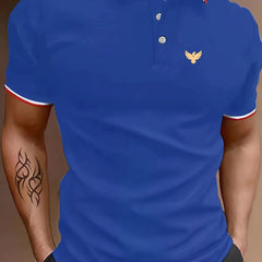 EAGLE Men's Golf Short Sleeve Shirt Breathable Sports Top