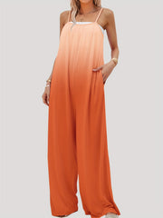 Ombre Print Wide Leg Jumpsuit