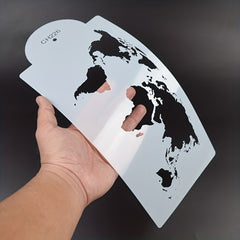 Map Shape Cake Stencil 14 X 35cm Cake Decorating Stencils Mold