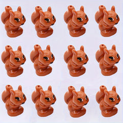Mini Squirrel Block Toys Set Forest Animal DIY Desk Decoration Christmas Gift