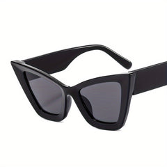 Cat Eye Sunglasses Gradient Lens Glasses Wide Temple