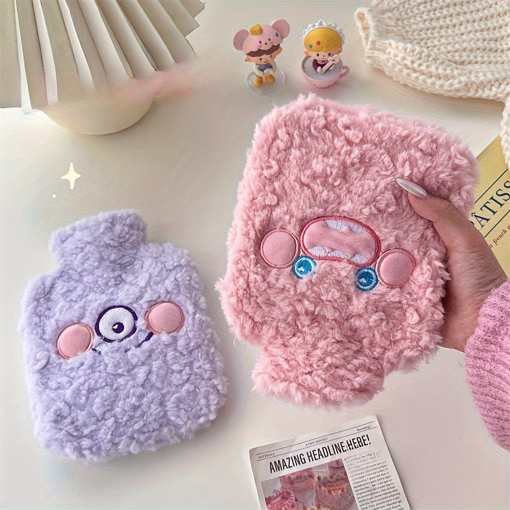 Cartoon Hand Warmer Plush Cover Portable Hot Water Bag