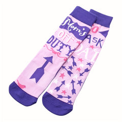 5 Pairs Cartoon Print Socks Comfy Halloween Mid Tube Socks Women's Stockings
