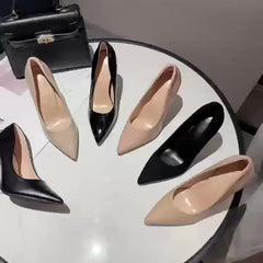 Sexy Pointed Toe High Heels Patent Leather Stiletto Pumps