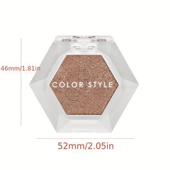 Monochrome Eyeshadow Powder Compact Halloween Makeup Brown Orange Coral Tone