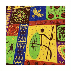 Soft African Tribal Headscarf Geometric Pattern Machine Washable for Halloween