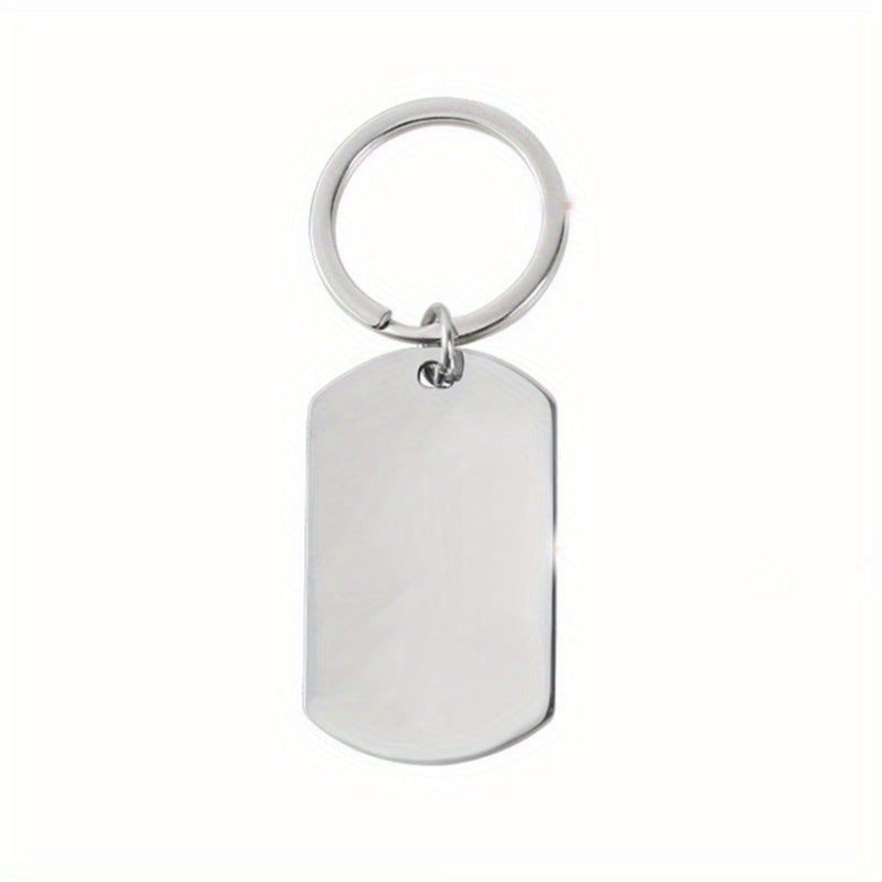 Custom Stainless Steel Name Keychain For Men