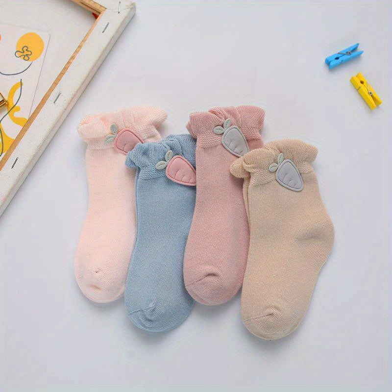 Girls Cartoon Animal Ankle Socks for Toddlers