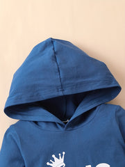 Baby Toddler KING Hooded Romper Pants Set