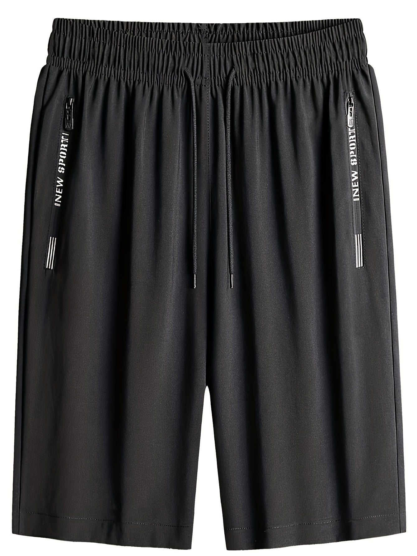 Men's Quick Loose Shorts With Zipper Pocket Active Slightly Stretch Breathable