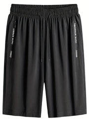 Men's Quick Loose Shorts With Zipper Pocket Active Slightly Stretch Breathable
