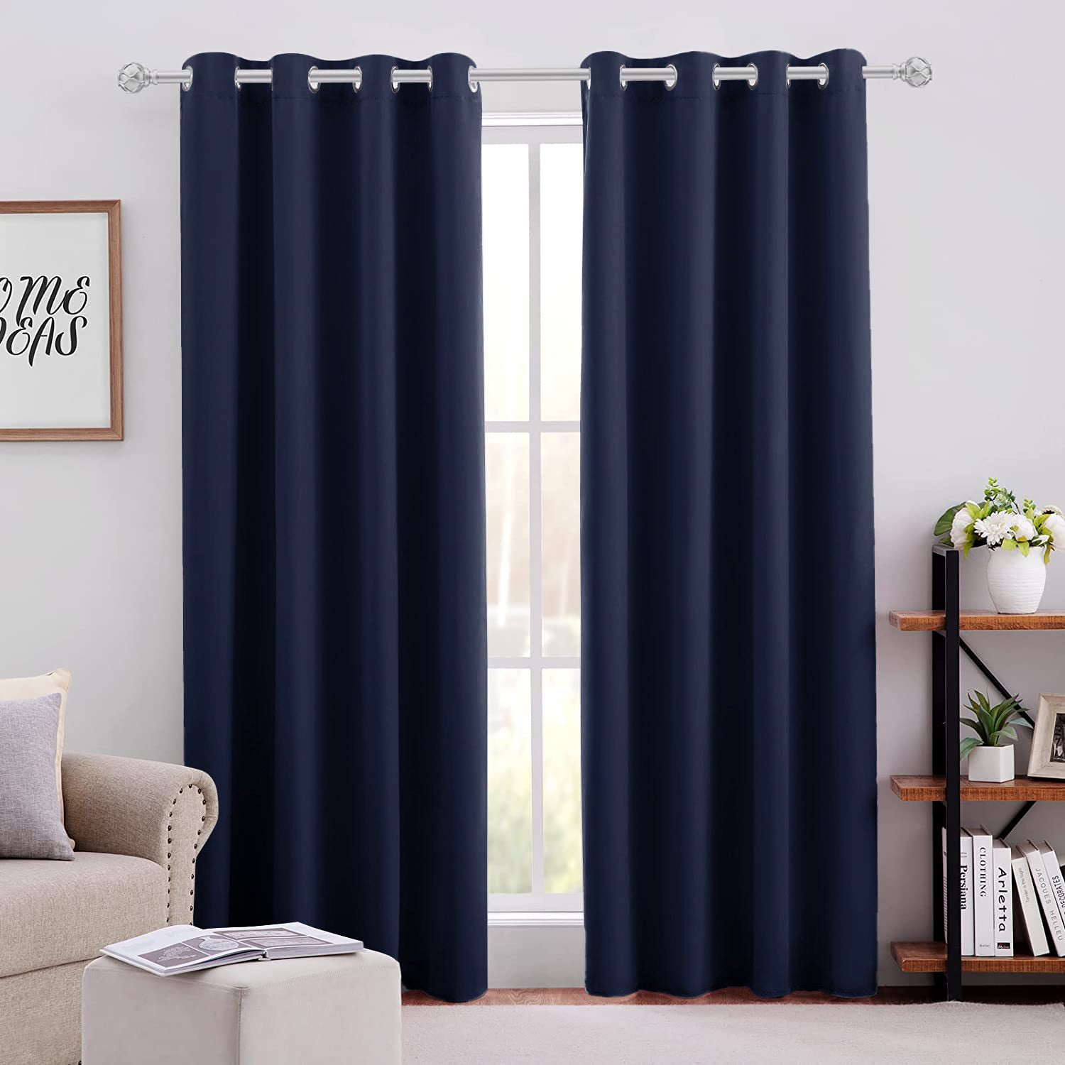 Blackout Curtain Thermal Insulated Room Darkening Study Bedroom