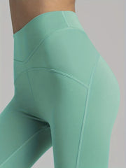 High Waist Yoga Leggings Butt Lifting Sports Tights Moisture Wicking