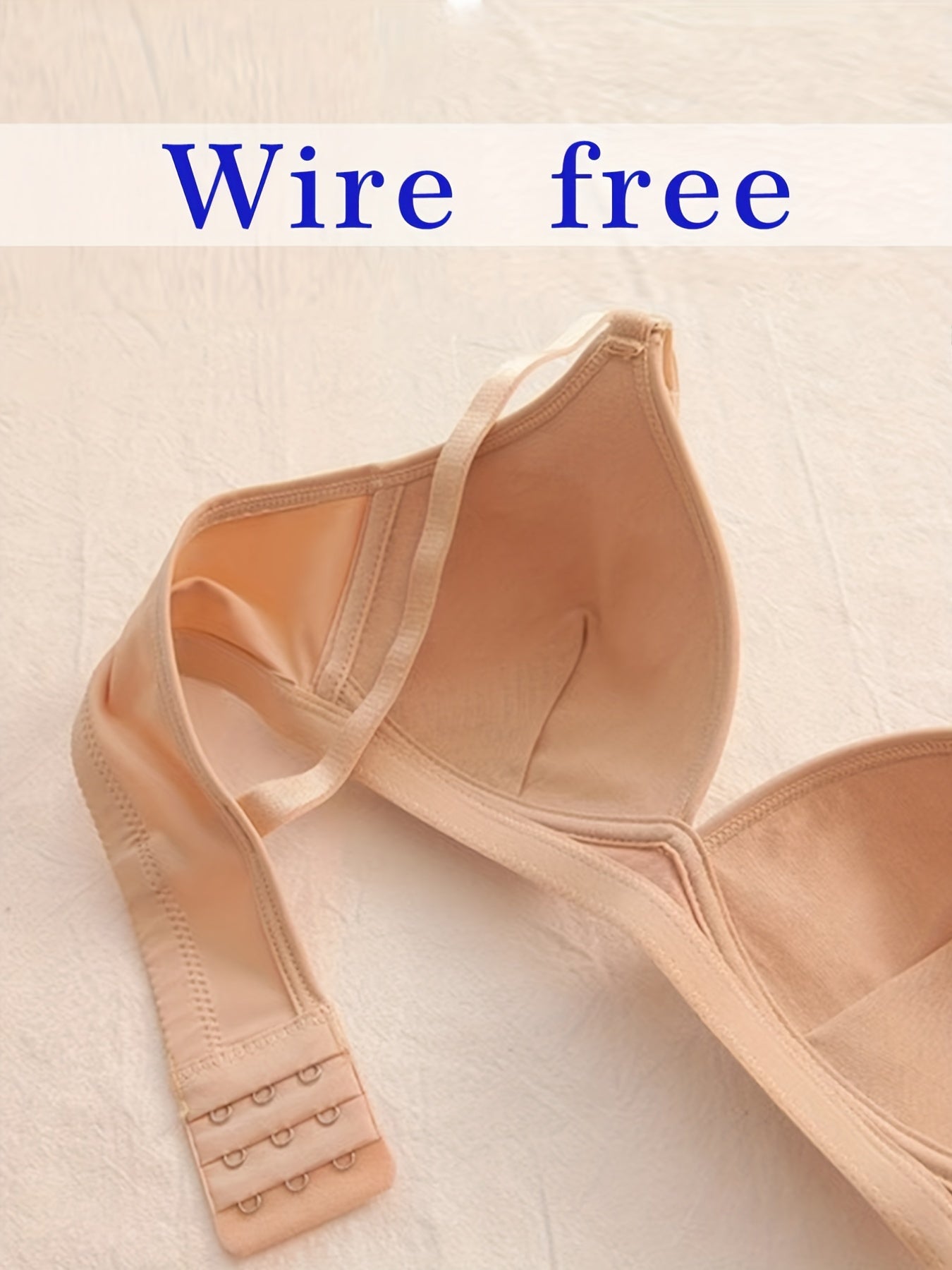 3pcs Wireless T Shirt Bras Comfy & Breathable Women's Lingerie