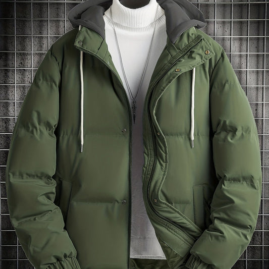 Men's Classic Hooded Jacket for Fall Winter