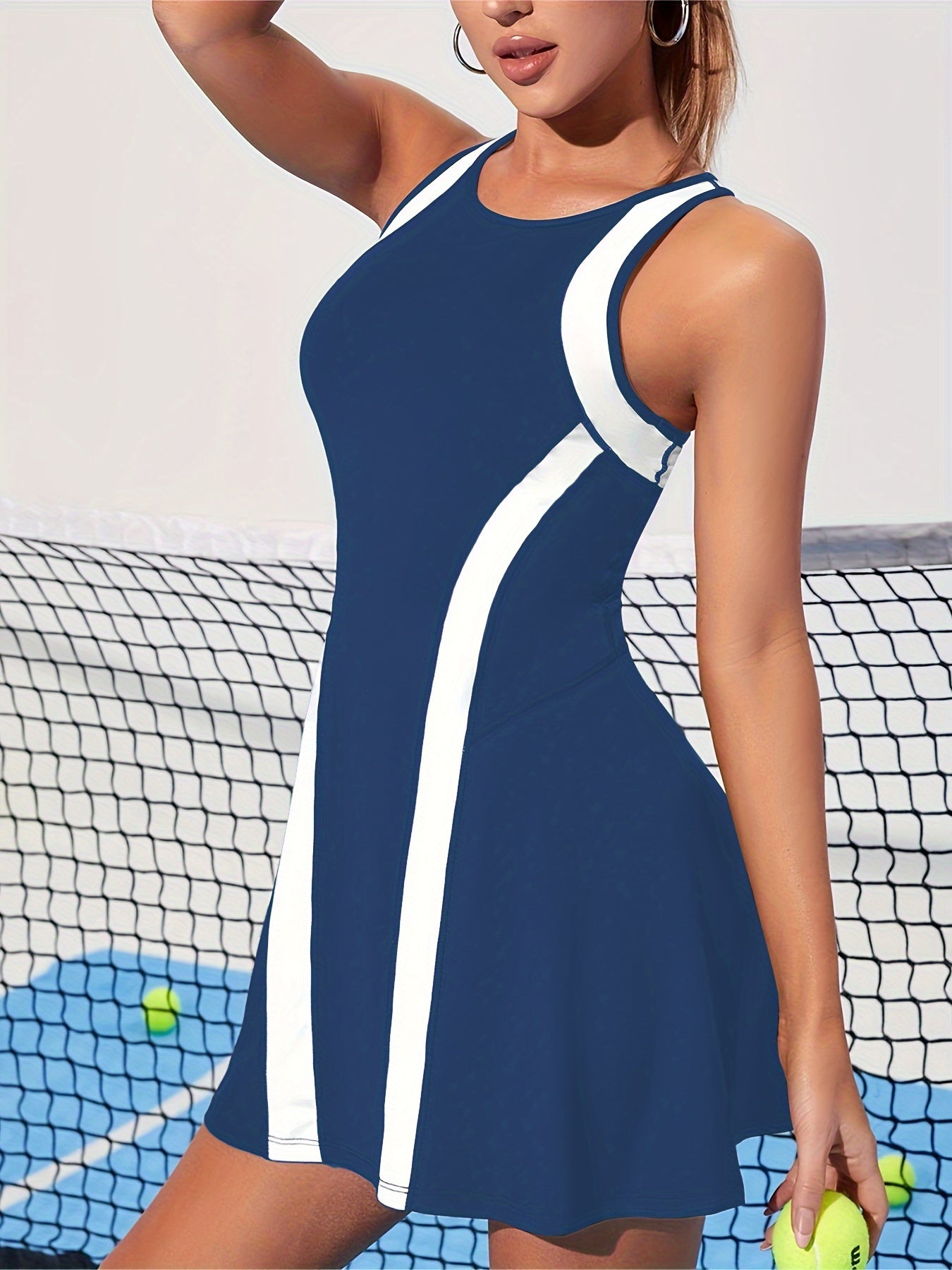 Quick Dry Active Dress with Contrast Binding
