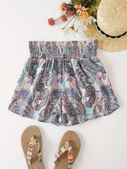 Boho Print High Waist Shorts Casual Women's Clothing