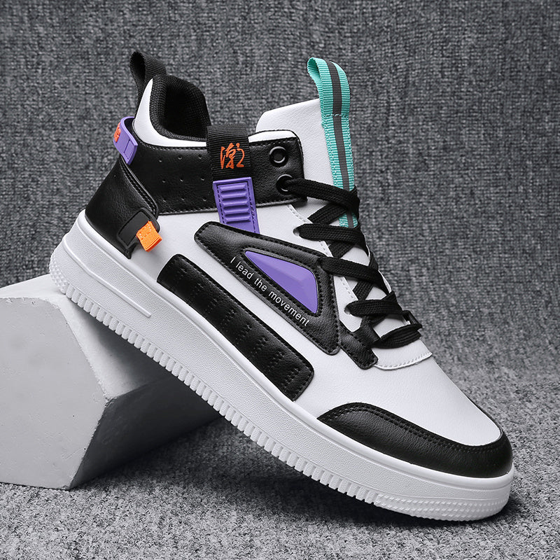 Men's Lightweight Lace up Skate Shoes Elevator Shoes