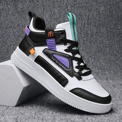 Men's Lightweight Lace up Skate Shoes Elevator Shoes